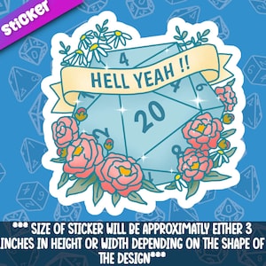 Hell Yeah Dice- Beautiful D20 Dnd Themed Dice for Role Playing Tabletop Gaming- Great Present for Dungeon and Dragon Player