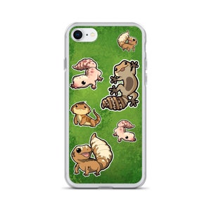 Lizard party- adorable iphone case featuring crested geckos of different varieties- the perfect case for people that love lil&#39; sticky mitts