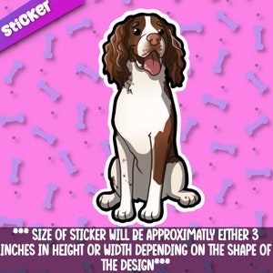 Springer Spaniel sticker! Adorable Springer friend-for laptop, planner, phone case , + Mega Kawaii