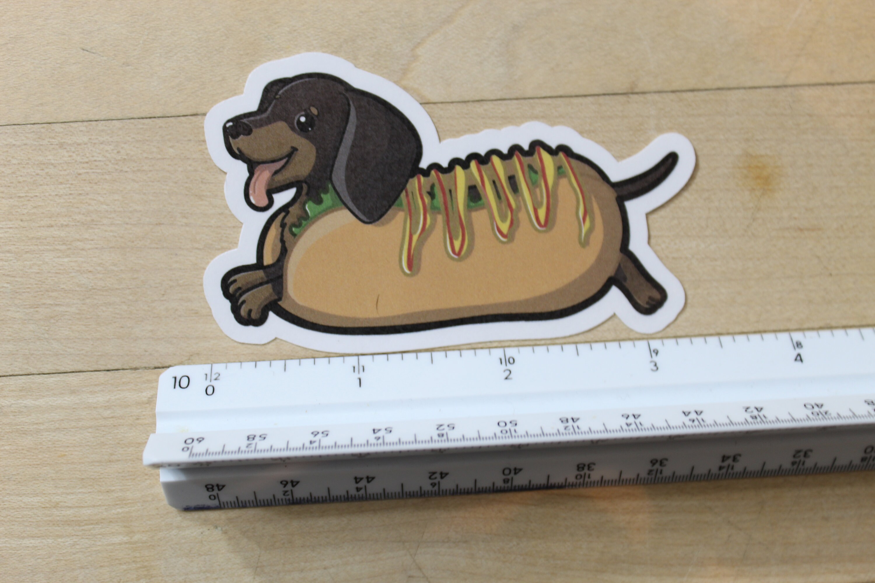 Süße Hot Dog Doggie. Super entzückende Dackel Hot Dog. Perfekt für Laptop,  Planer, Handytasche, Zeitschrift von Mega Kawaii - .de