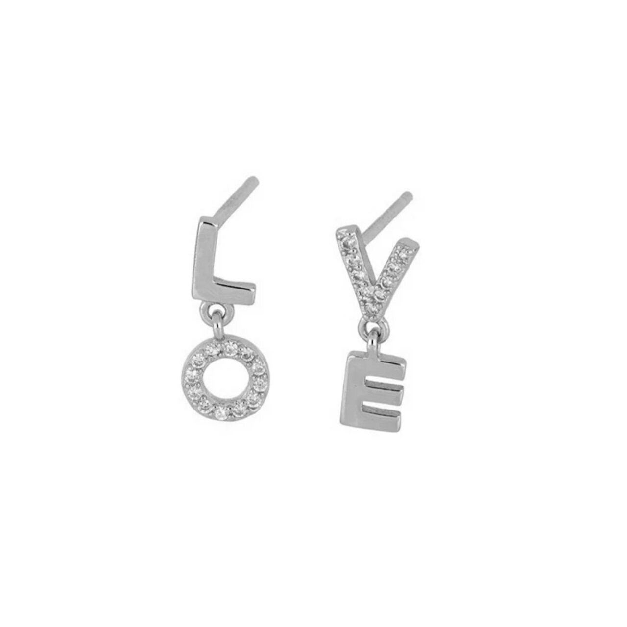 Love Letter Crystal Earring925 Sterling Silver Earring Etsy