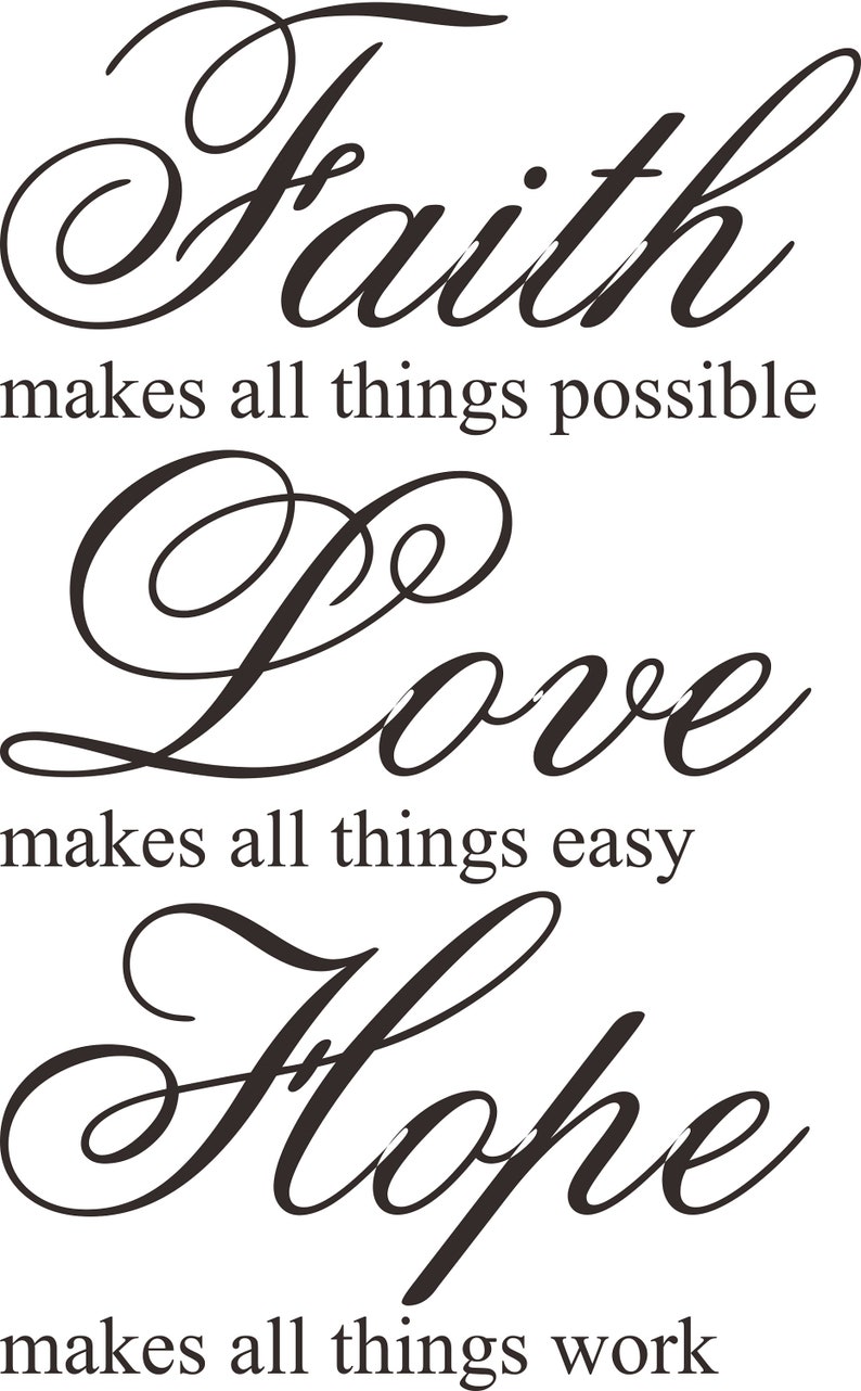 Faith Hope Love Svg Bible Quote Svg Faith Over Fear Svg - Etsy