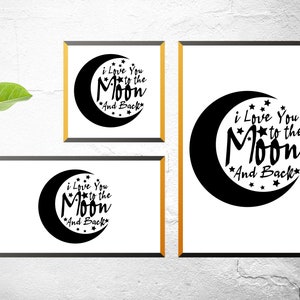 ik hou van je tot de maan en terug SVG-ontwerp voor Cricut, baby-SVG-bestanden knippen, babyshirt ontwerpen, Valentijnsdag gezegden svg,