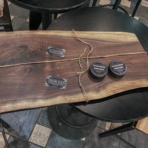 Charcuterie Board / Black Walnut / Live Edge