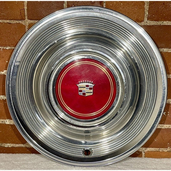 Genuine 1954-55 Cadillac Deville Fleetwood Eldorado Hubcaps OEM