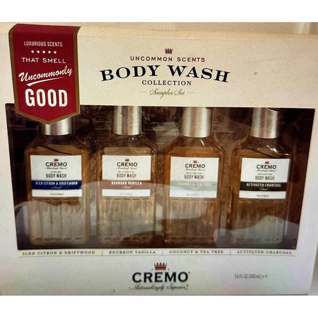 Cremo Rabbit Multipack New Cremo Uncommon Scents Mens Body Wash Boxed Gift Pack Sampler 4 Pack ...