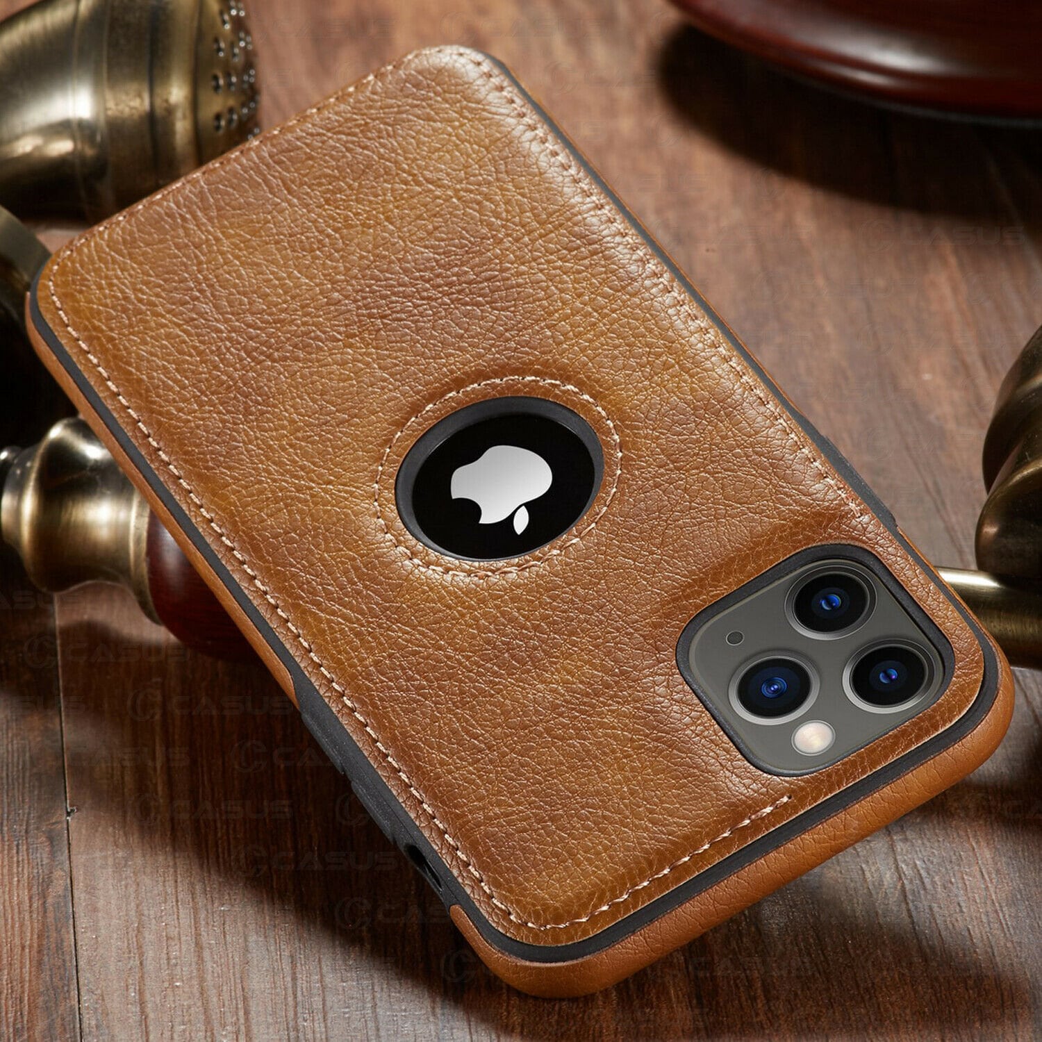 For Iphone 13 Pro Max Case Luxury Business Leather Stitching - Etsy UK