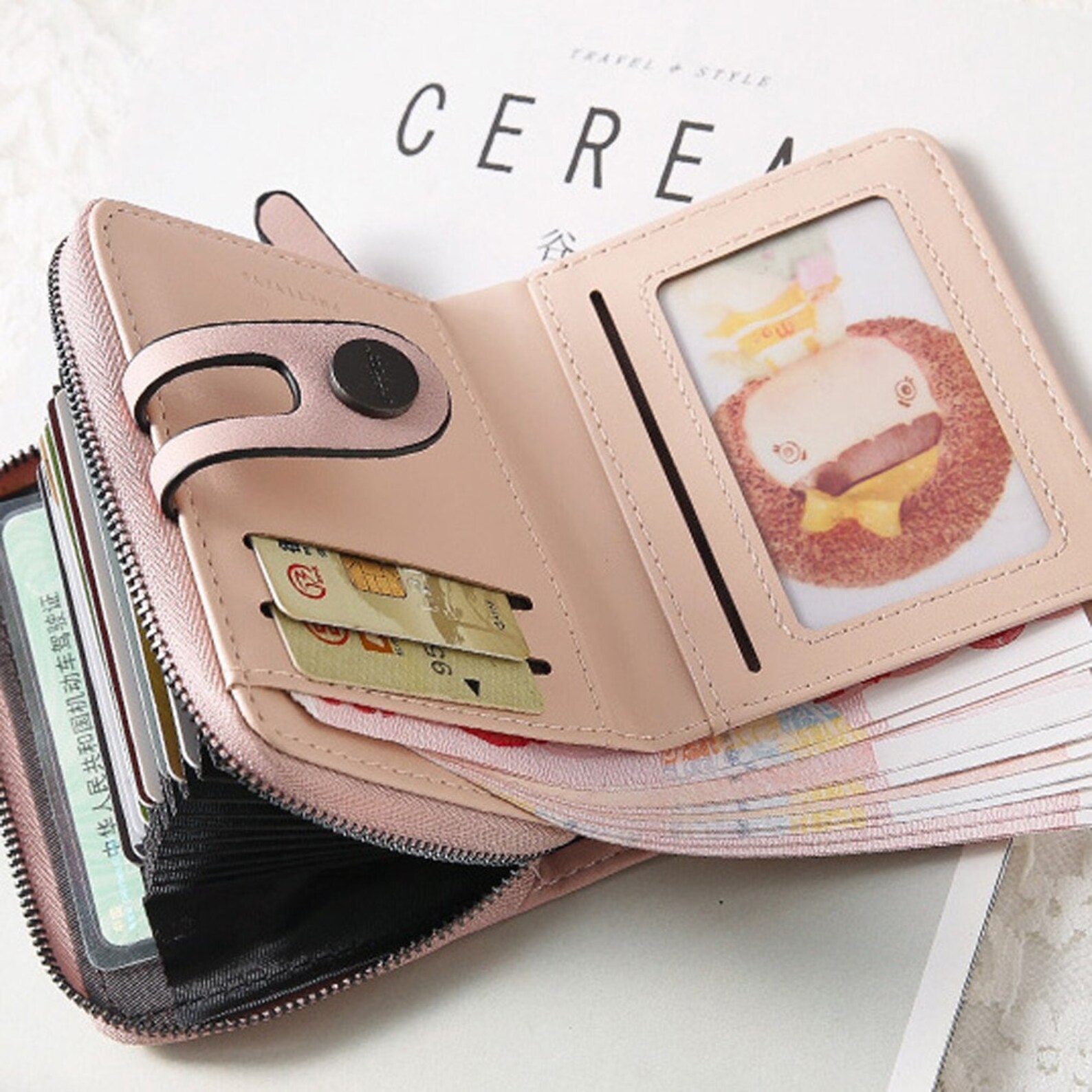 High Quality Fashion Women Ladies Leather Purse Money Clip Etsy UK