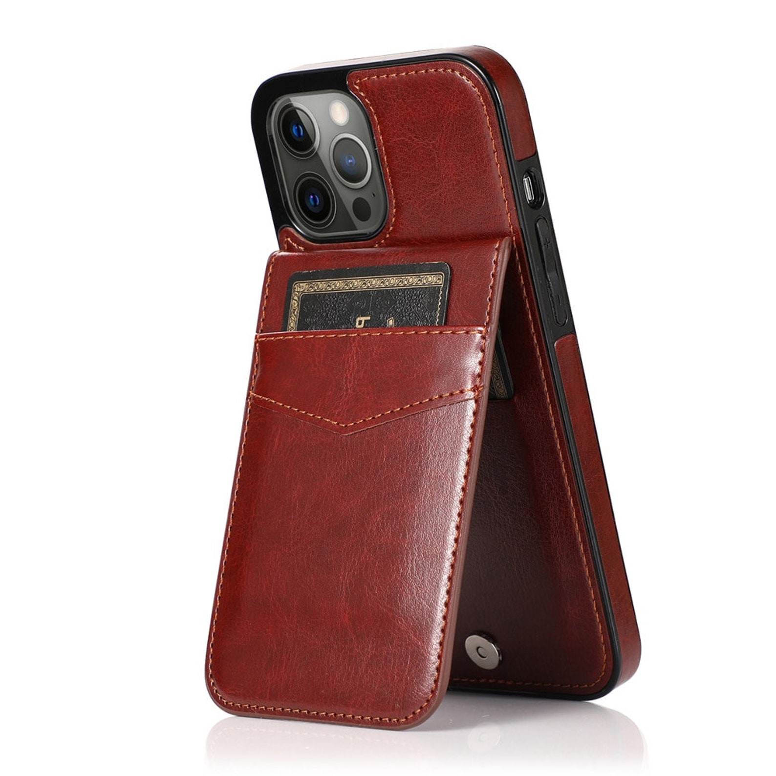 Vertical Flip Leather Case for Iphone 12 6s 12PRO 11PRO MAX 11 Etsy