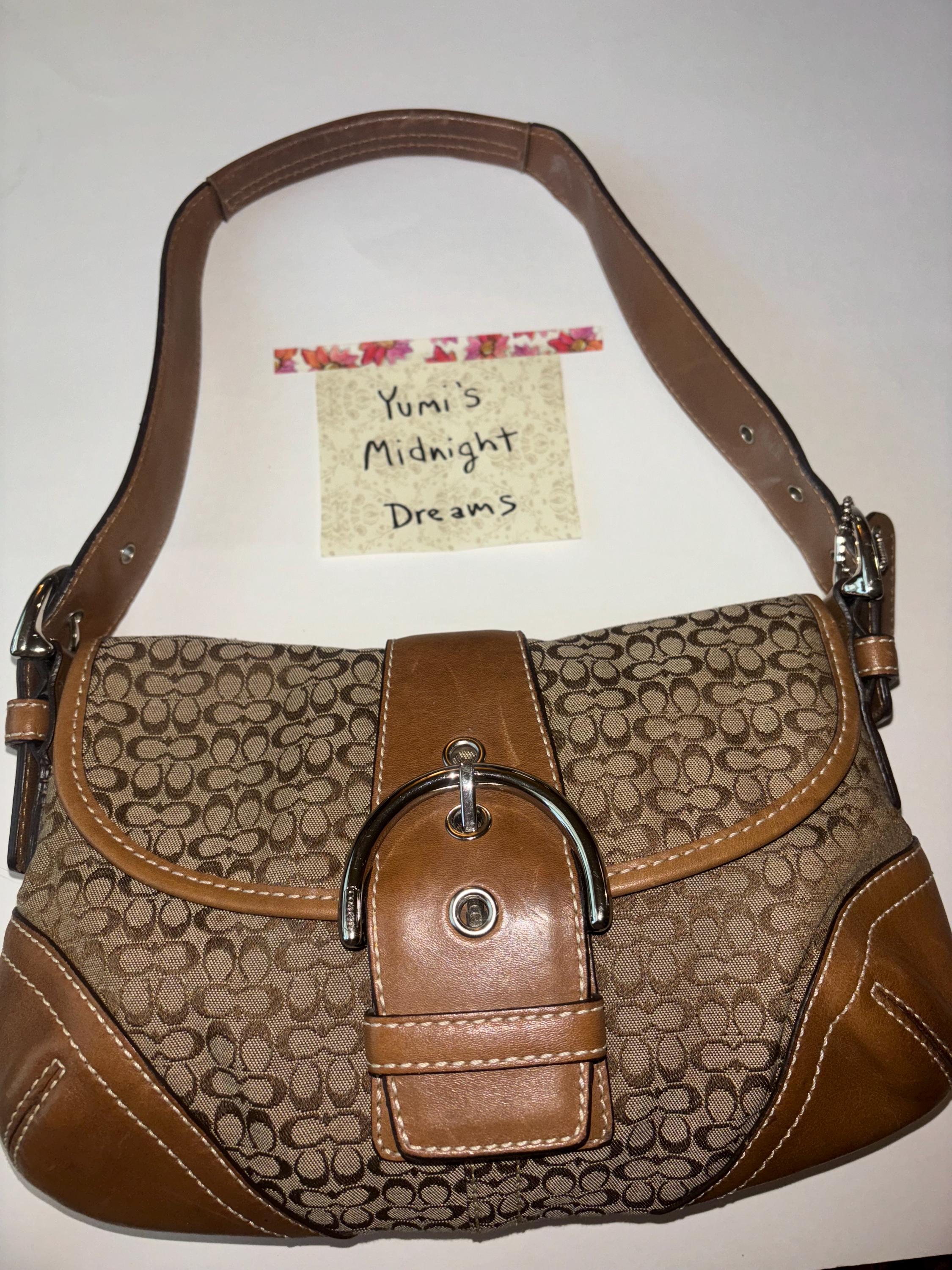 Vintage Coach Y2K Brown Soho Mini Signature Bag - Etsy