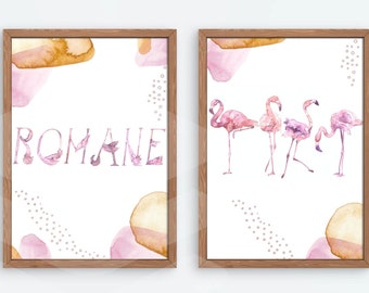 Chambre D Enfant Flamant Rose Etsy