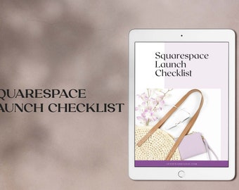 Squarespace Launch Checklist | Printable website checklist