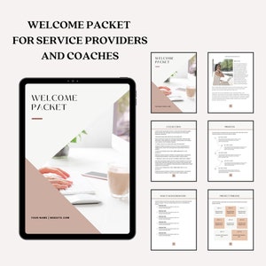 Canva Welcome Packet For Coaches, Consultants, Service Providers, Designers, VAs