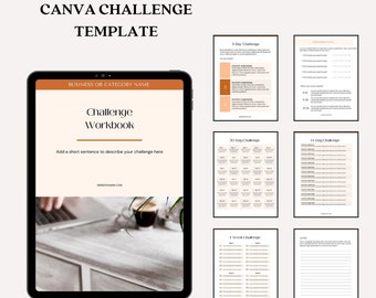 Canva Challenge Template For Coaches, Small Business Owners, Freelancers, And Service Providers