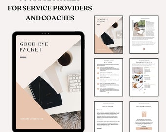 Canva Goodbye Packet For Coaches, Consultants, Service Providers, Designers, VAs