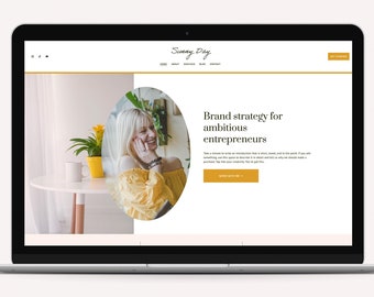 Squarespace Template for service providers, virtual assistants, freelancers | Squarespace template kit | Squarespace 7.1 kit