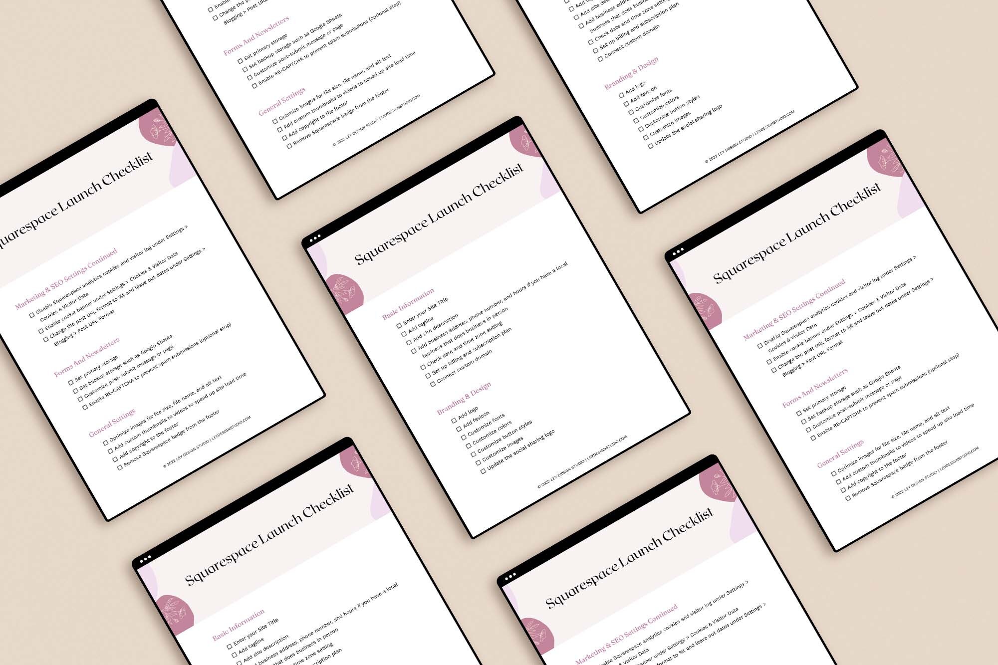 Squarespace Launch Checklist | Printable Website Checklist - Etsy