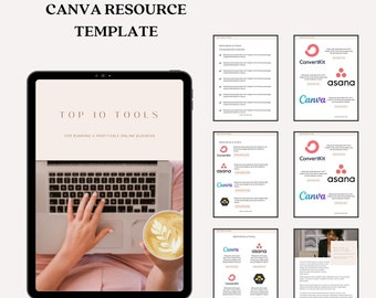 Canva Resource Guide Template For Coaches, Small Business Owners, Freelancers, And Service Providers
