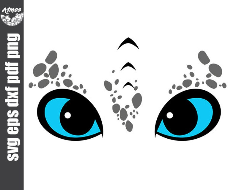 Light fury SVG How to train your dragon svg file for cutting | Etsy