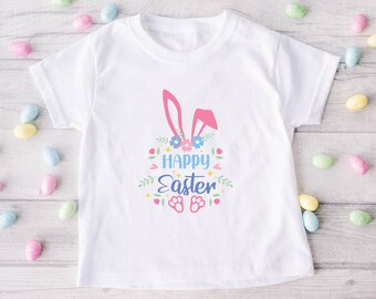 Happy Easter Personalised Easter Children's Tshirt Happy Easter Gift T-shirt Egg Tshirt Easter Egg Easter clothes Easter Egg Hunt gift