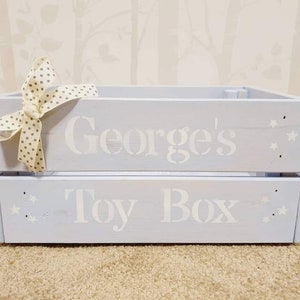 Personalised Storage Box, Personalised Crate, toybox, toy storage