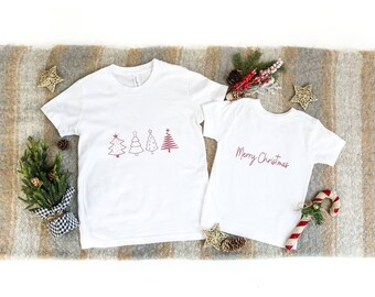 Personalised Family Christmas Tshirt - Customised Christmas Tshirt, christmas tshirt, Christmas gift, matching christmas tshirt