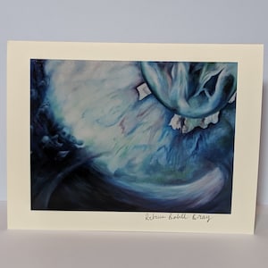 Awakening greeting card - artist greeting card - blank card - any occasion card - abstract card