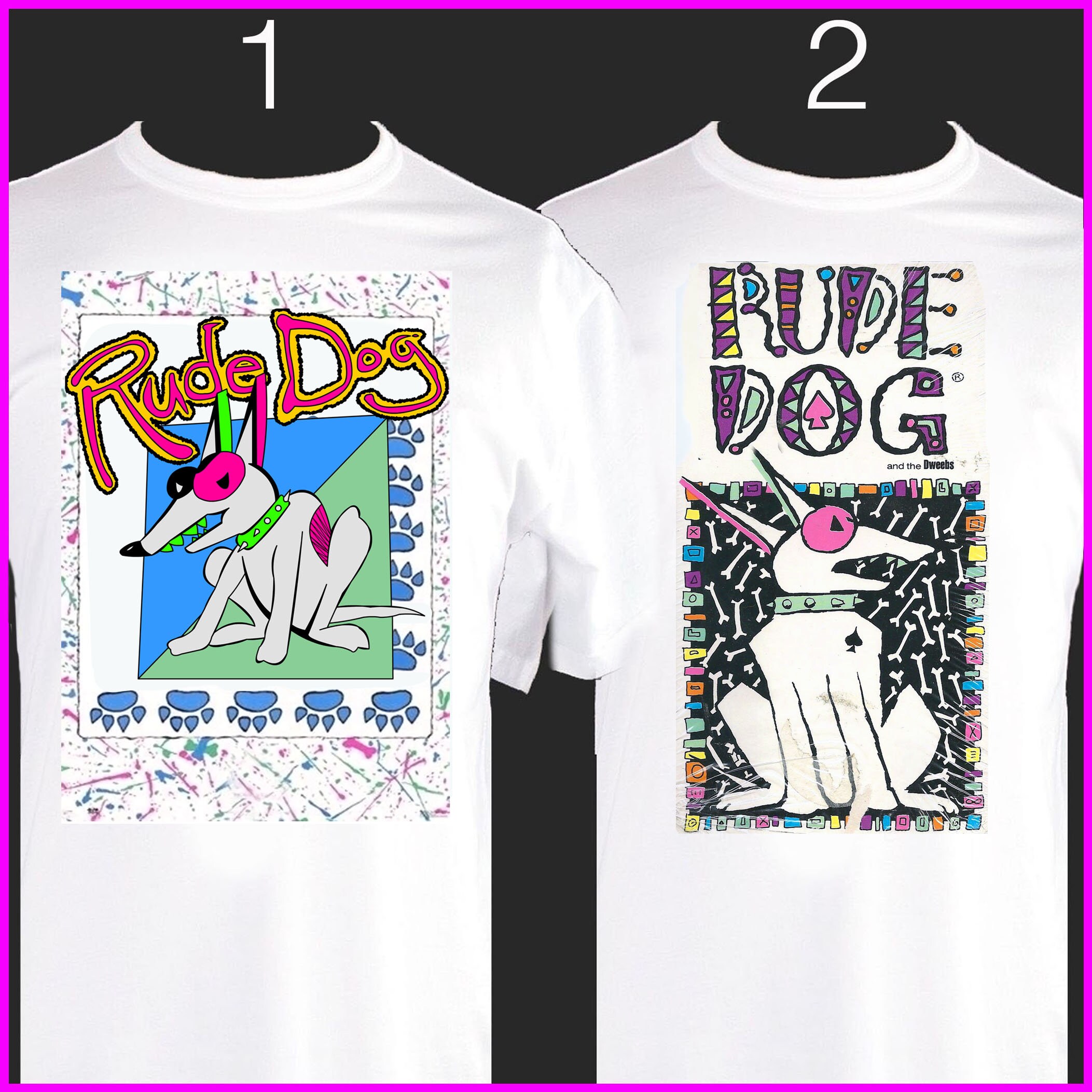 RUDE DOG Tshirt. Retro 1980s cartoon Etsy