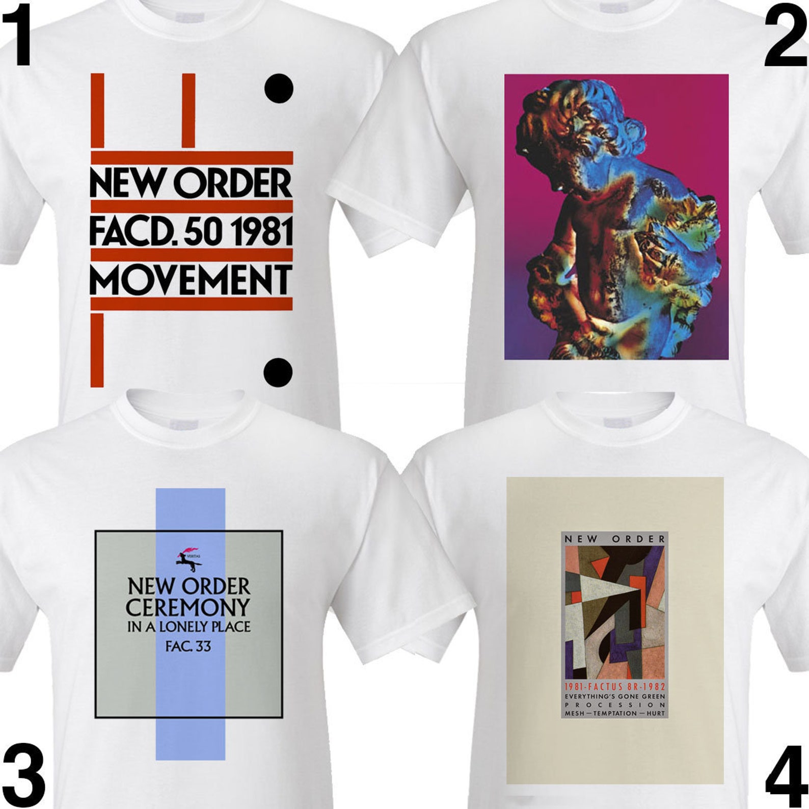 New Order Band Tshirt. Technique Ceremony Power Corruption Etsy