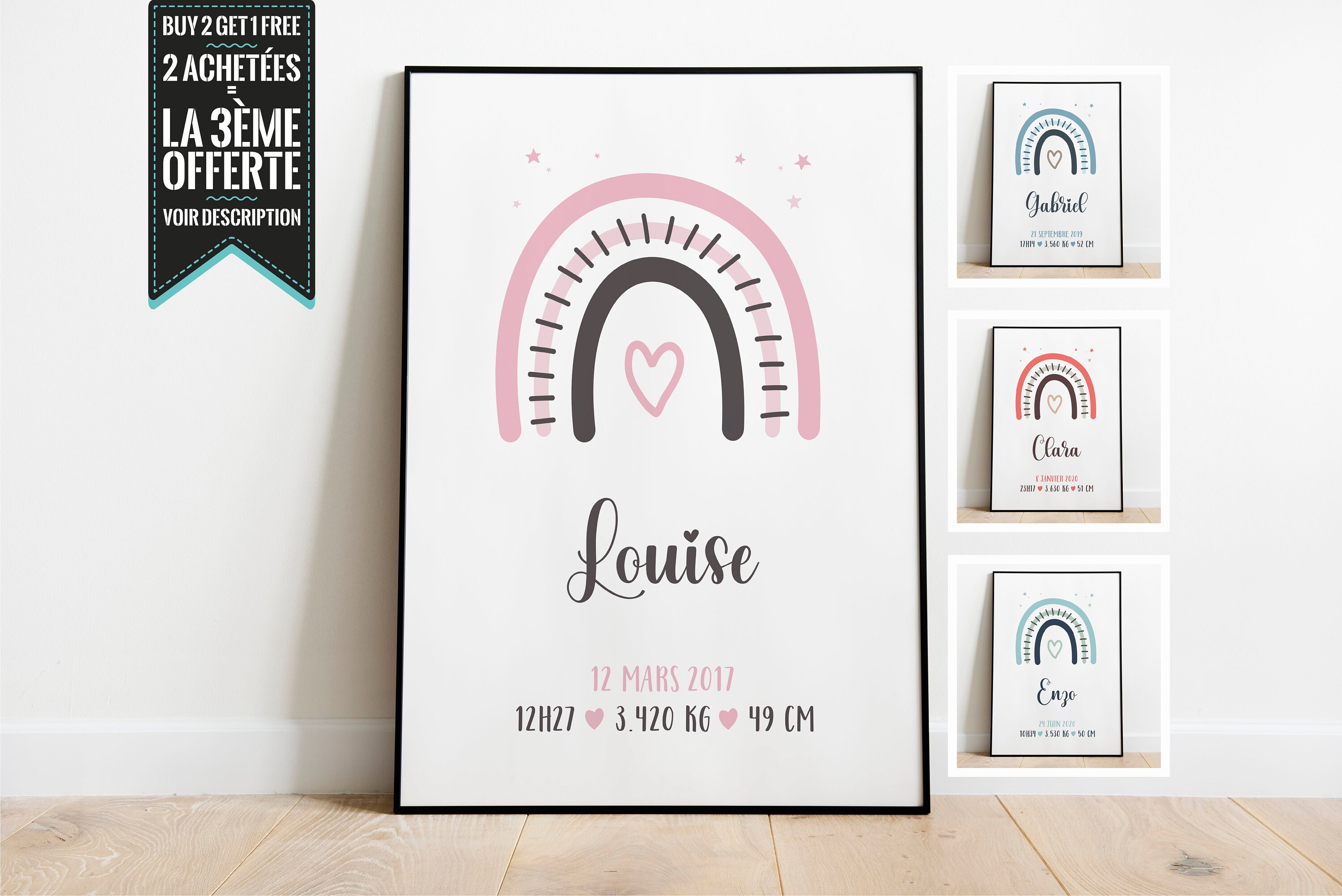 Affiche Naissance à Personnaliser