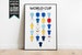 Decorative poster - Jerseys of all Football World Champions 