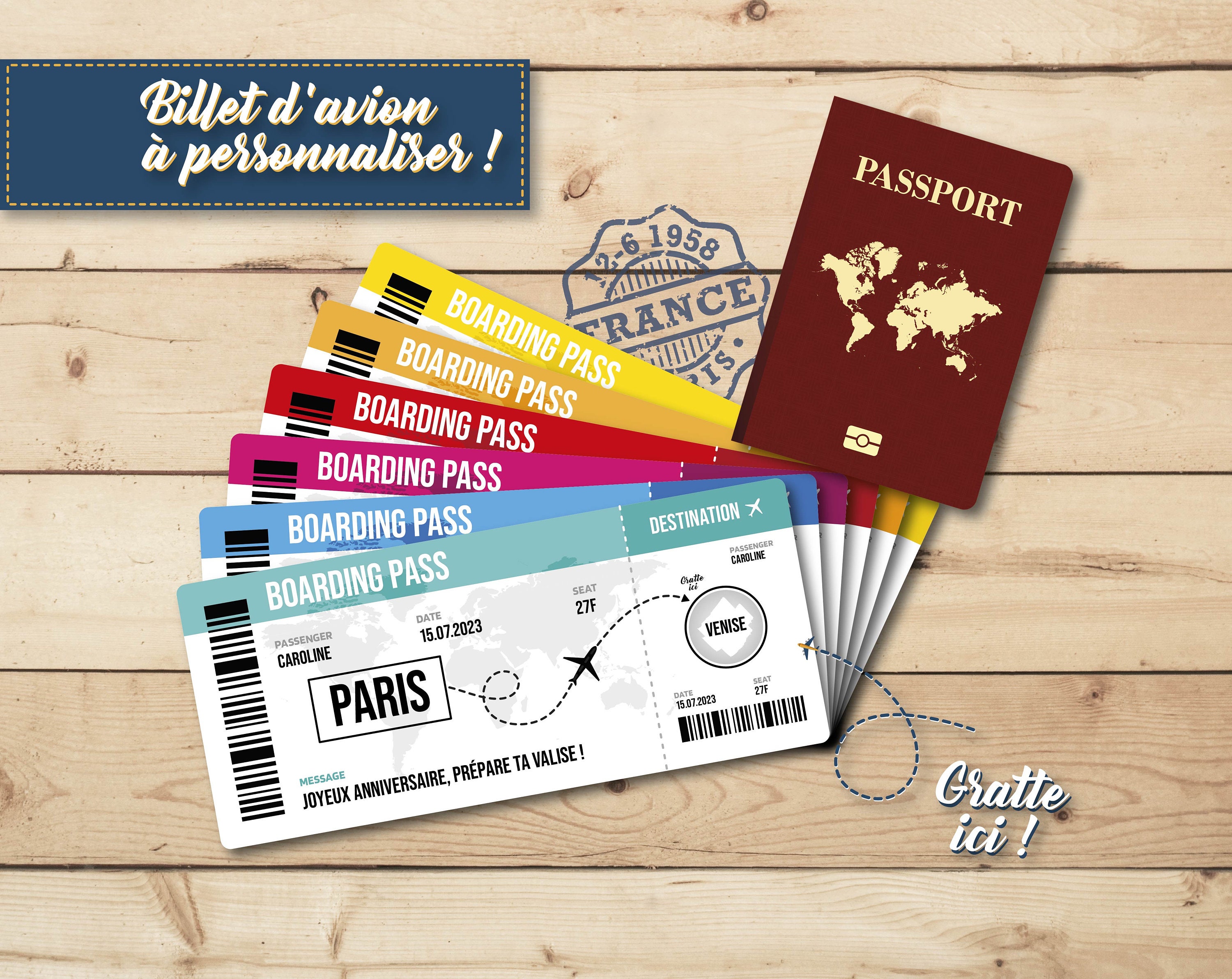 Ticket embarquement -  France