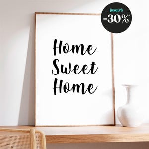 Home Sweet Home Poster – Wall Decoration Poster – Warm and Welcoming Atmosphere