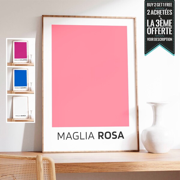 Affiche - Minimaliste Cyclisme Maillots Giro d'Italia