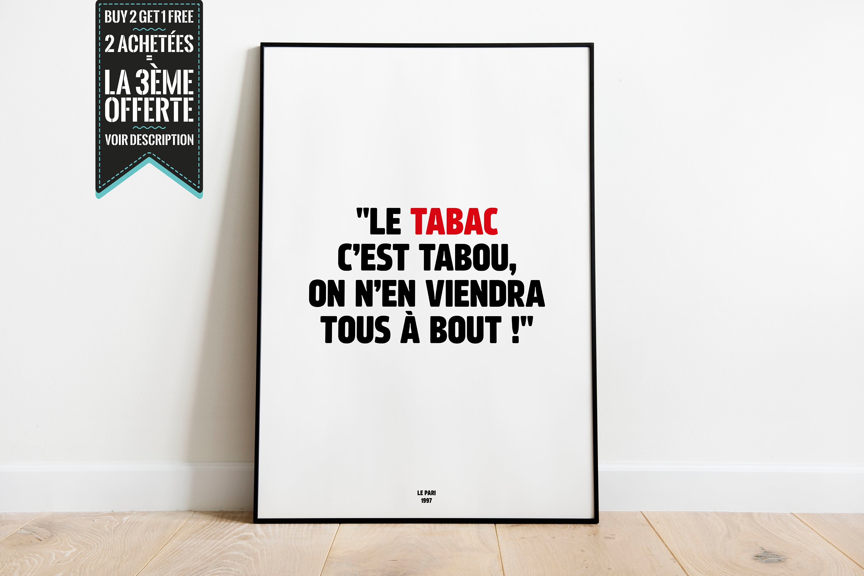 Affiche Décorative - Le Pari, Réplique de Film