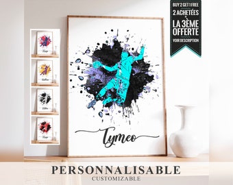 Affiche A PERSONNALISER - Handball (Garçon) avec prénom