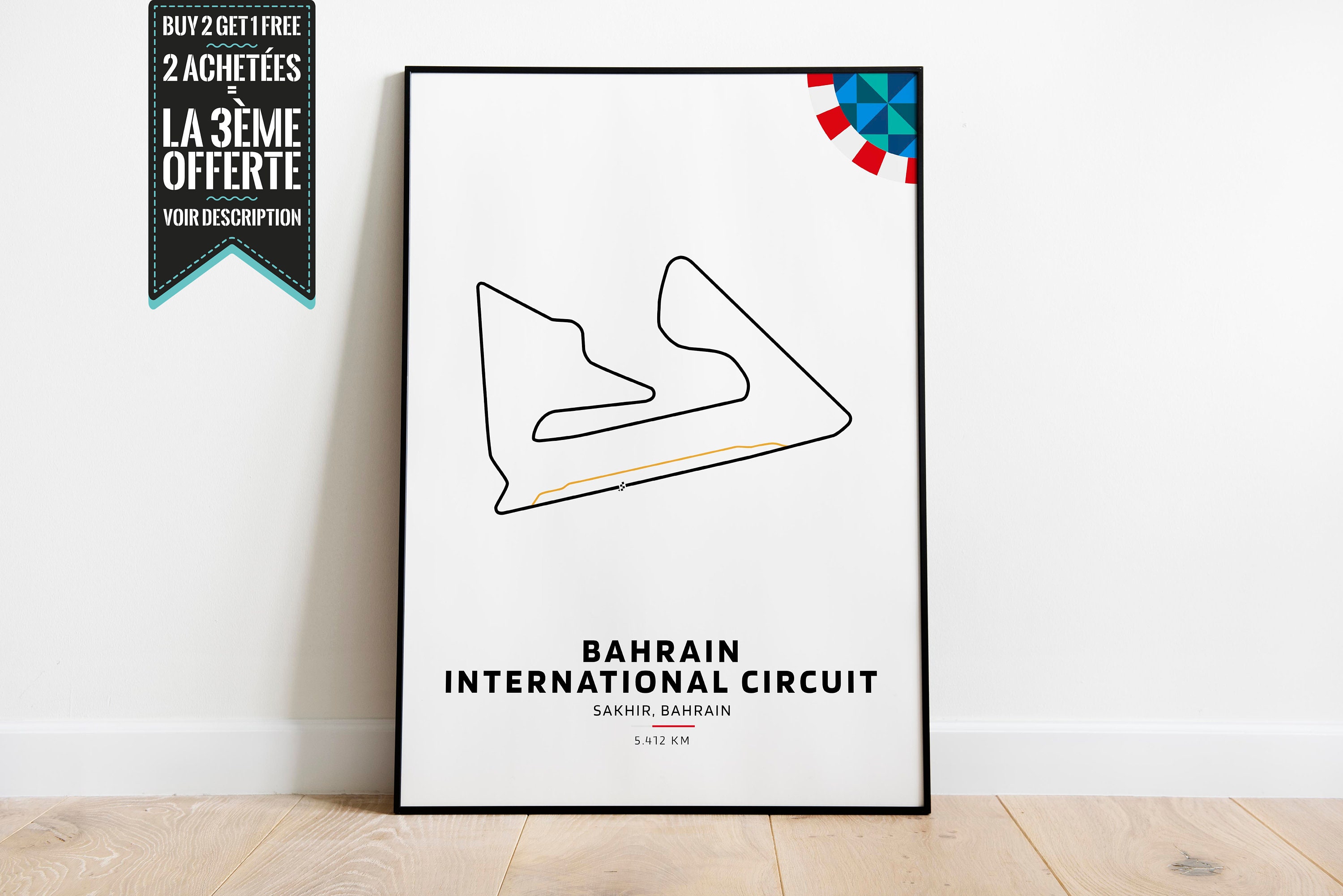 Affiche Décorative - Circuit International de Bahrein Sport Automobile