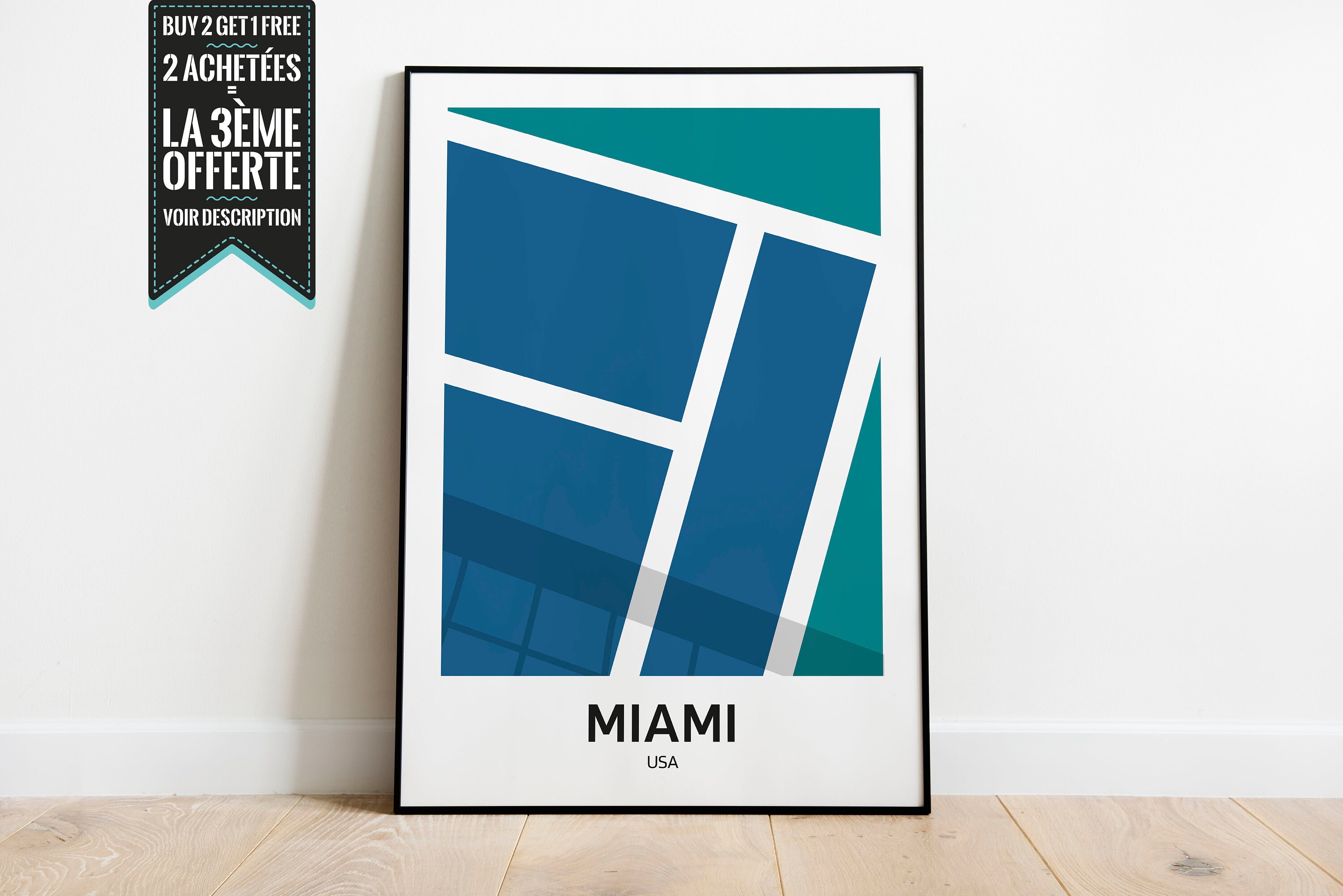 Affiche Décorative - Tennis Miami