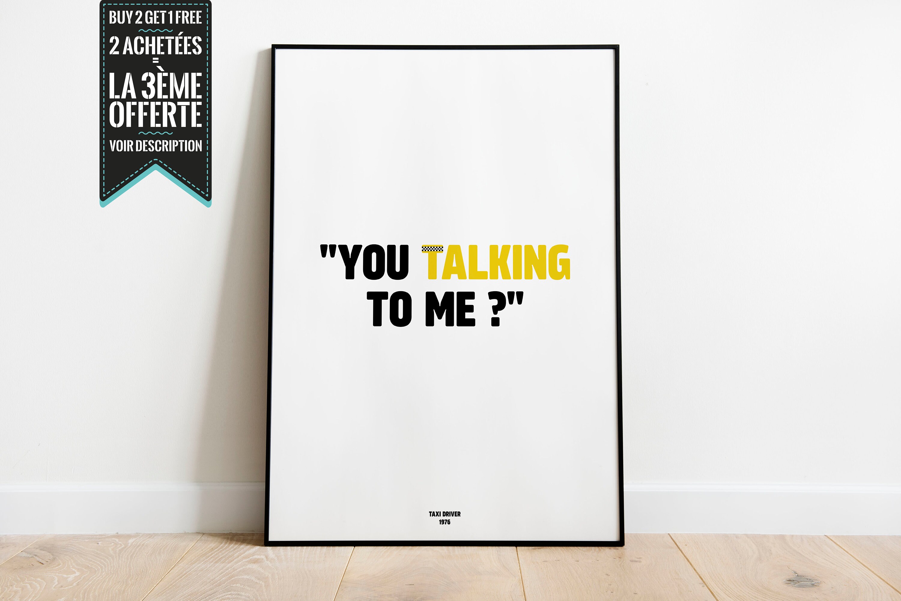 Affiche Décorative - Taxi Driver, Réplique de Film