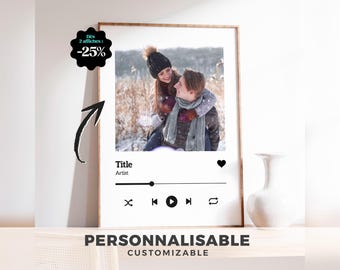 Personalisiertes Poster im Spotify-Stil – Lieblingsmusik mit Foto oder Albumcover