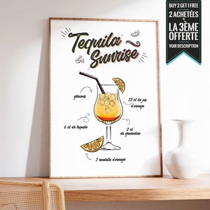 Poster - TEQUILA SUNRISE Cocktail