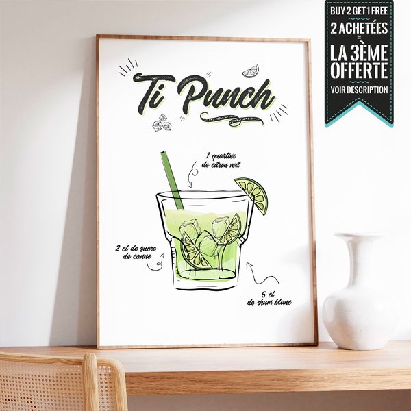Affiche - Cocktail TI PUNCH