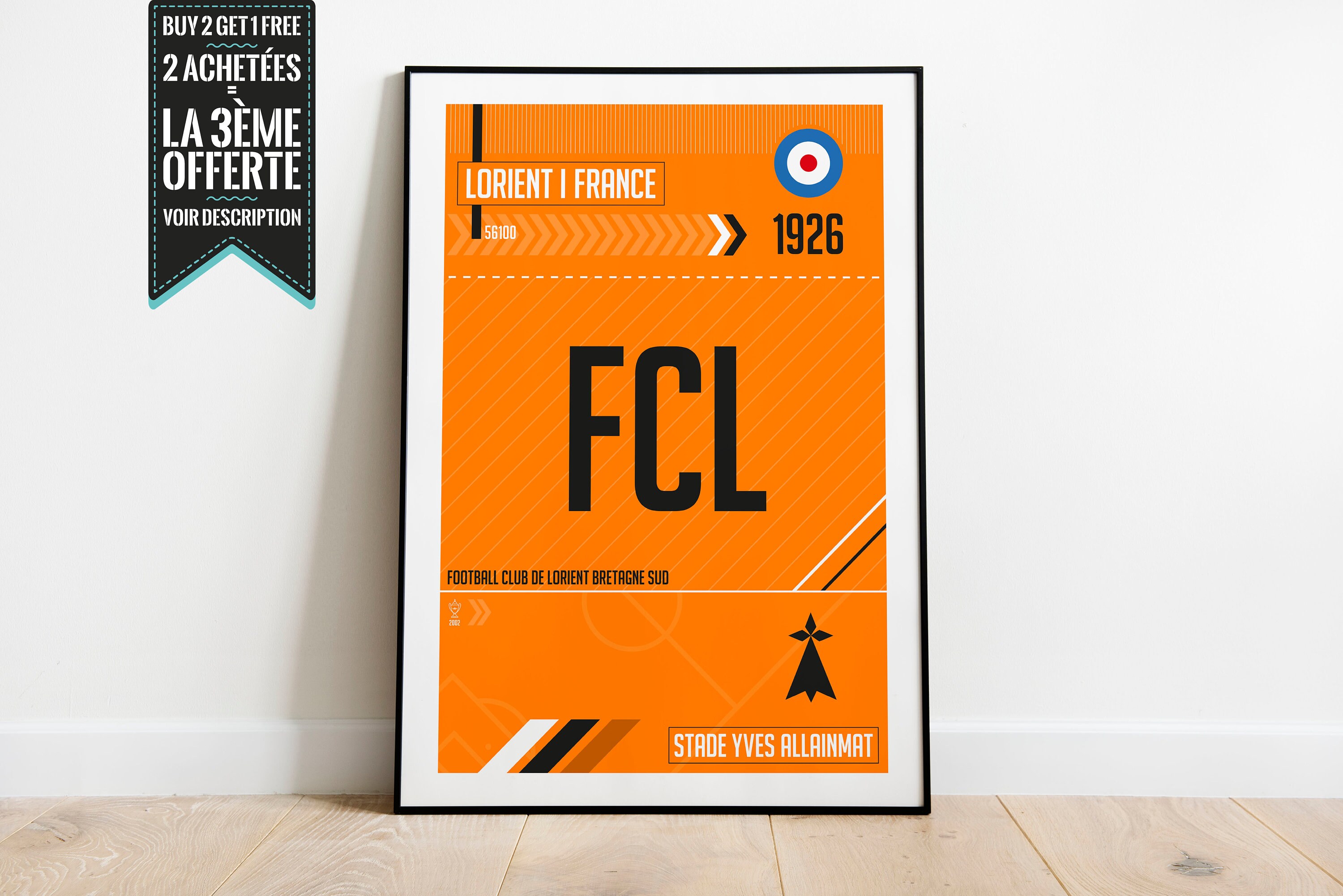 Affiche Décorative - Fc Lorient