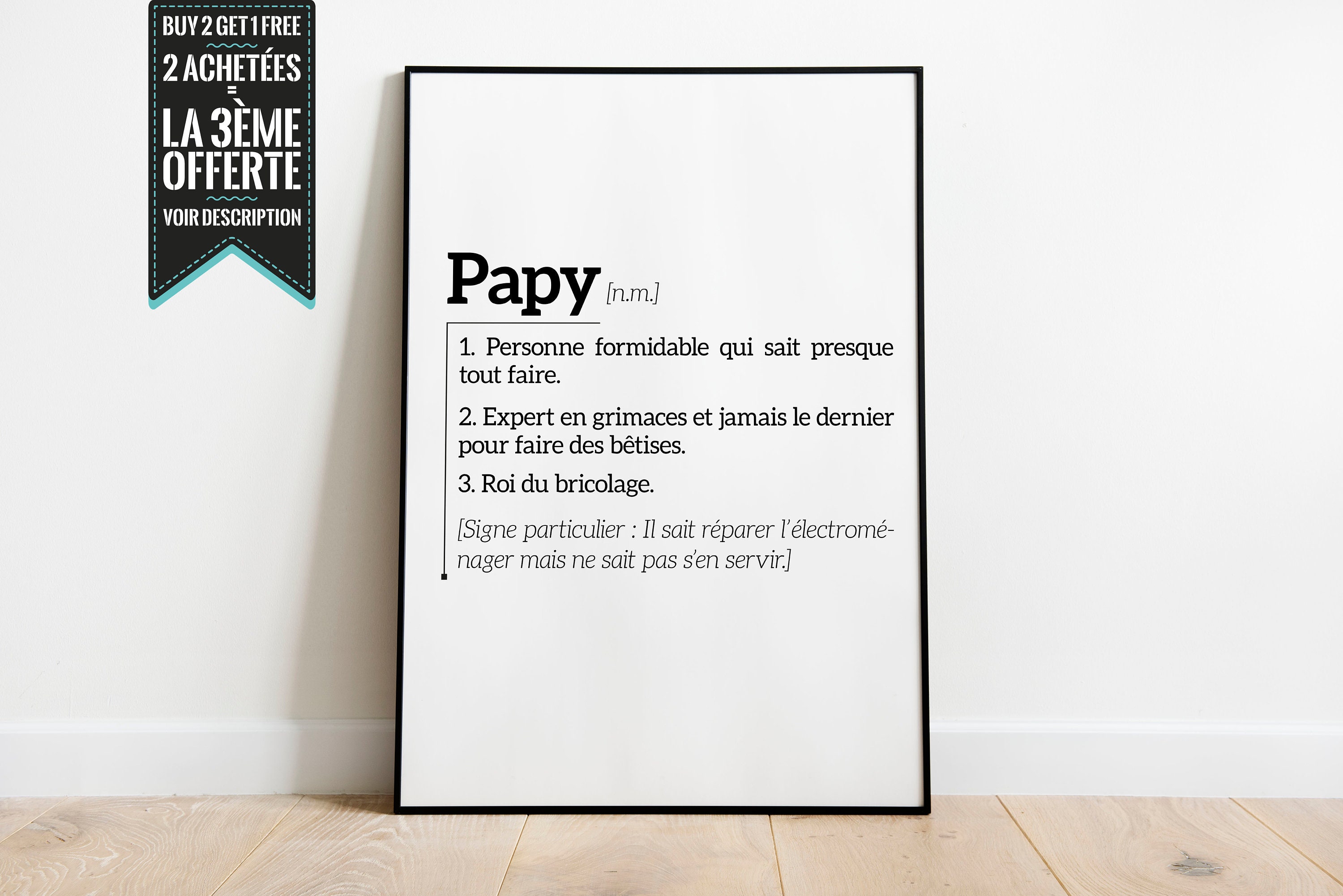 Affiche Décorative - Définition Papy