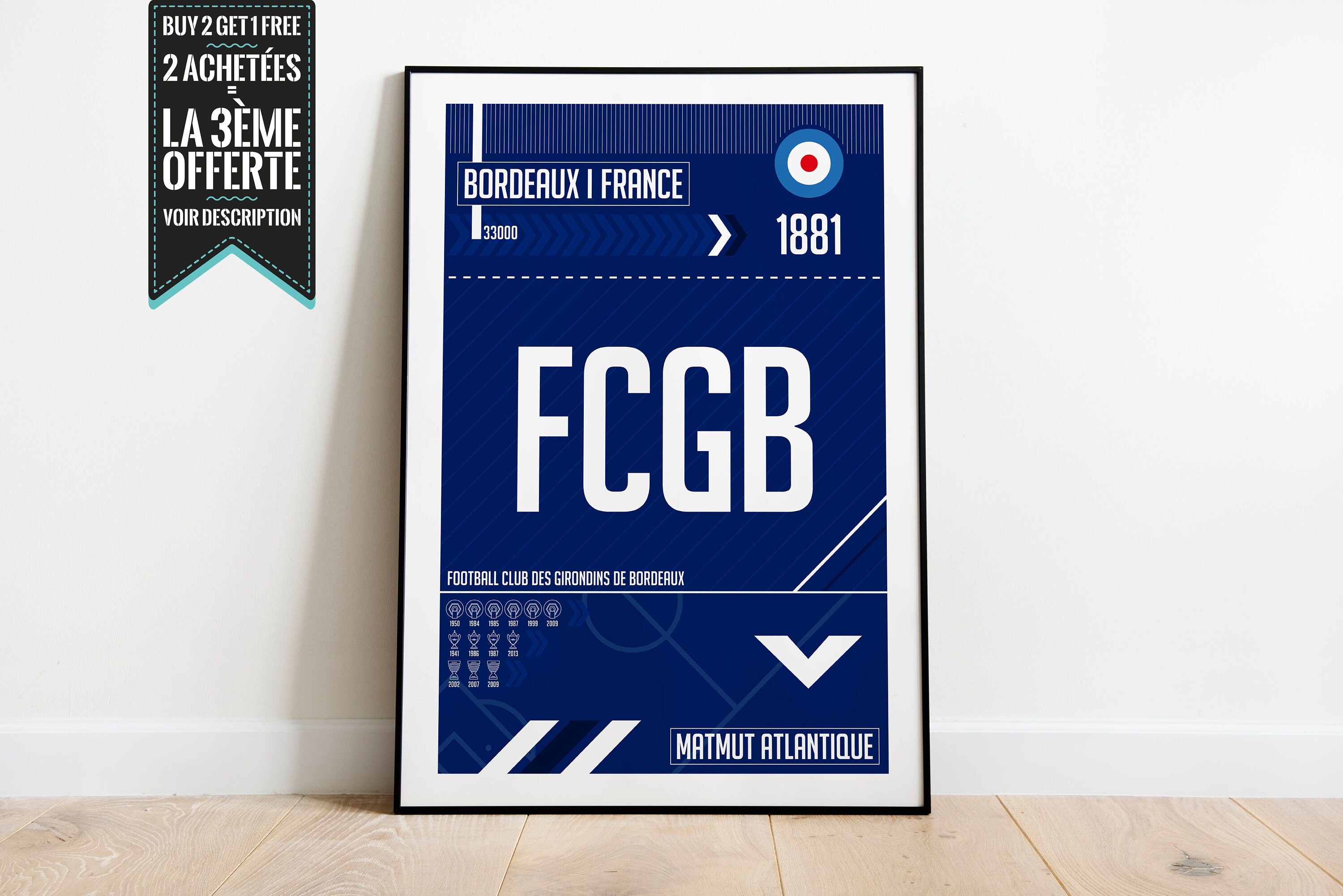 Affiche Décorative - Fc Girondins de Bordeaux