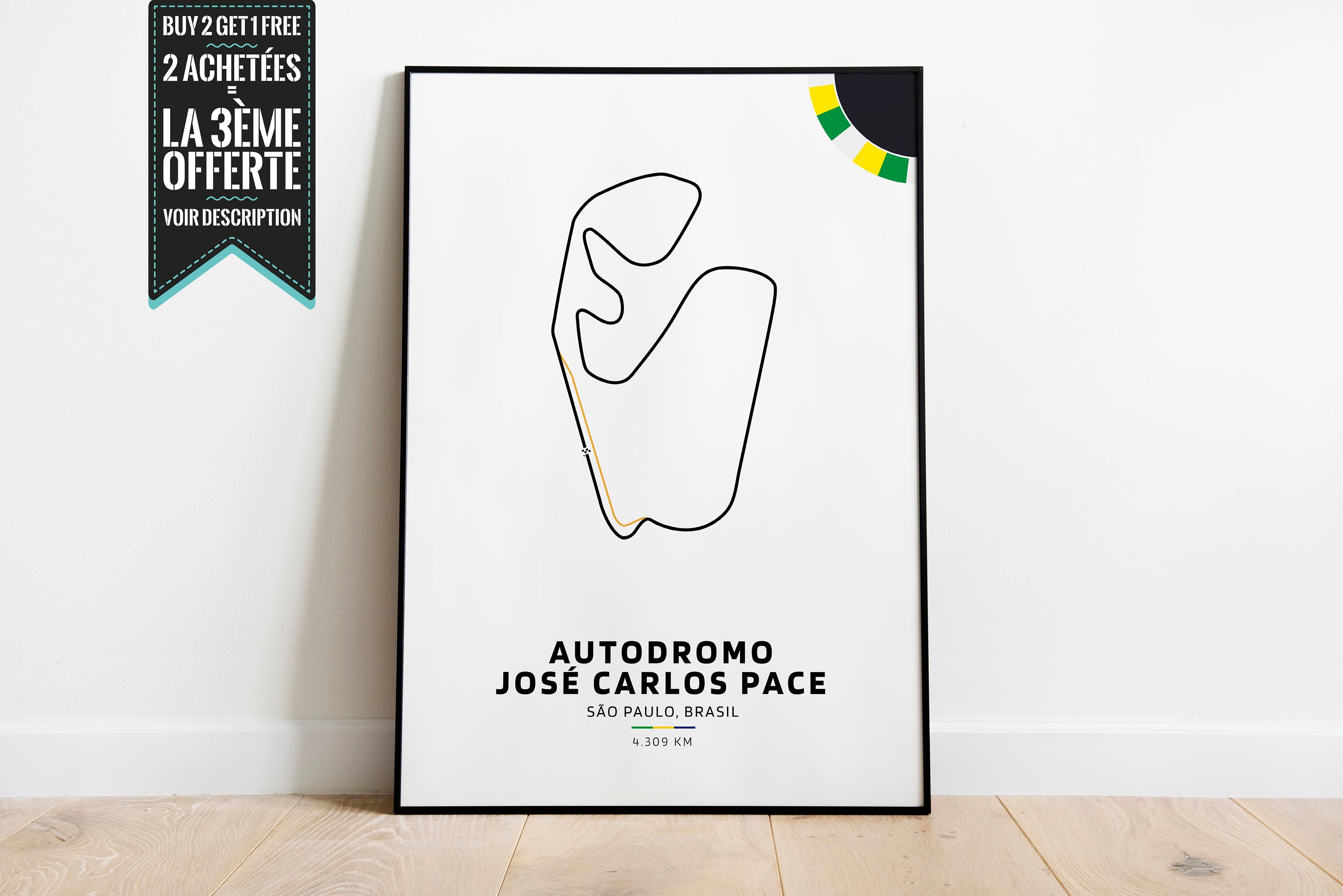 Affiche Décorative - Sao Paulo Interlagos Autodromo José Carlos Pace Sport Automobile