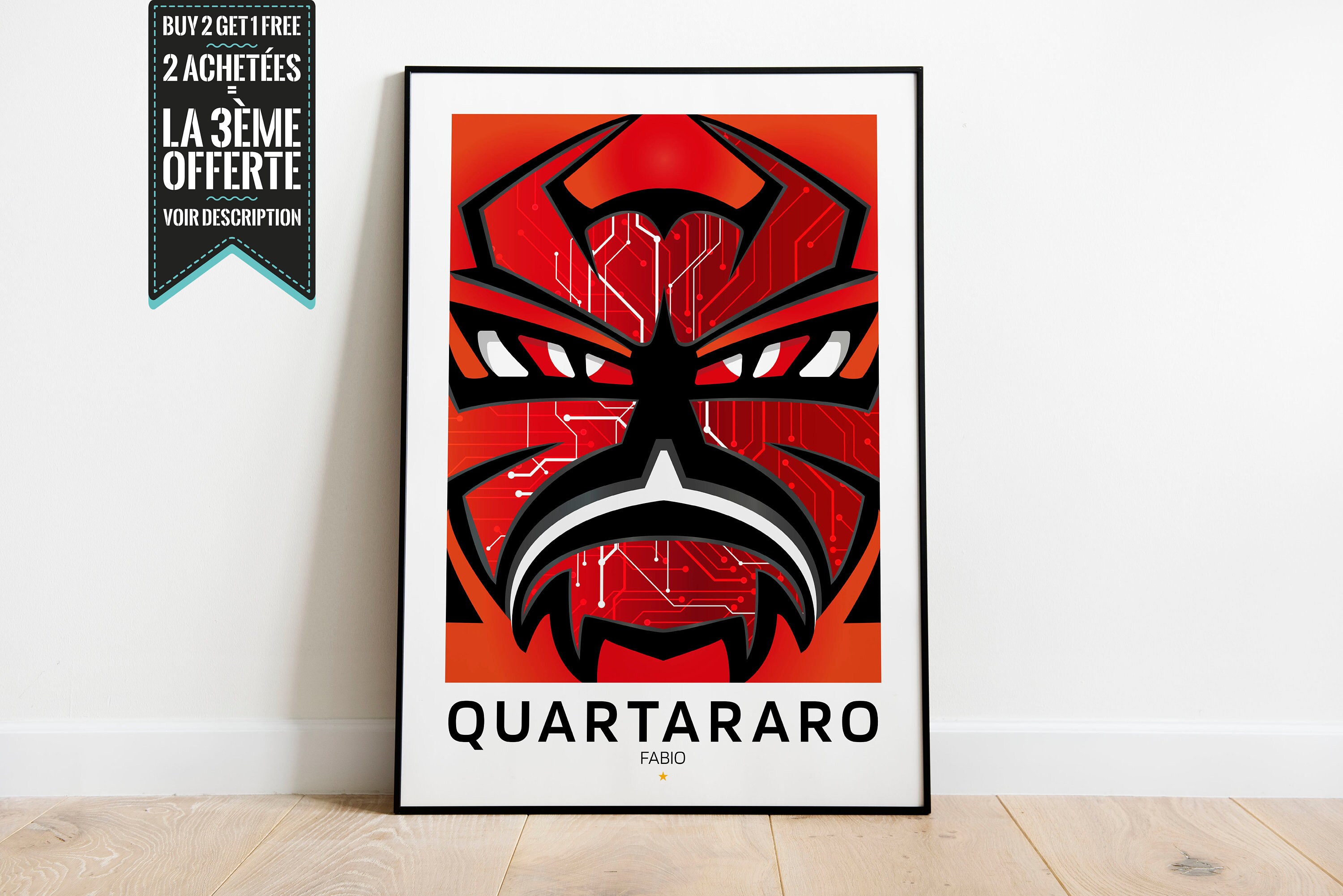 Affiche Décorative Minimaliste - Fabio Quartararo