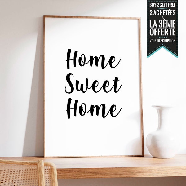 Affiche -  HOME SWEET HOME