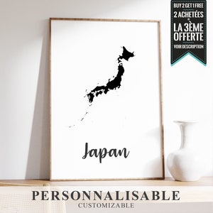 Poster - Map of Japan