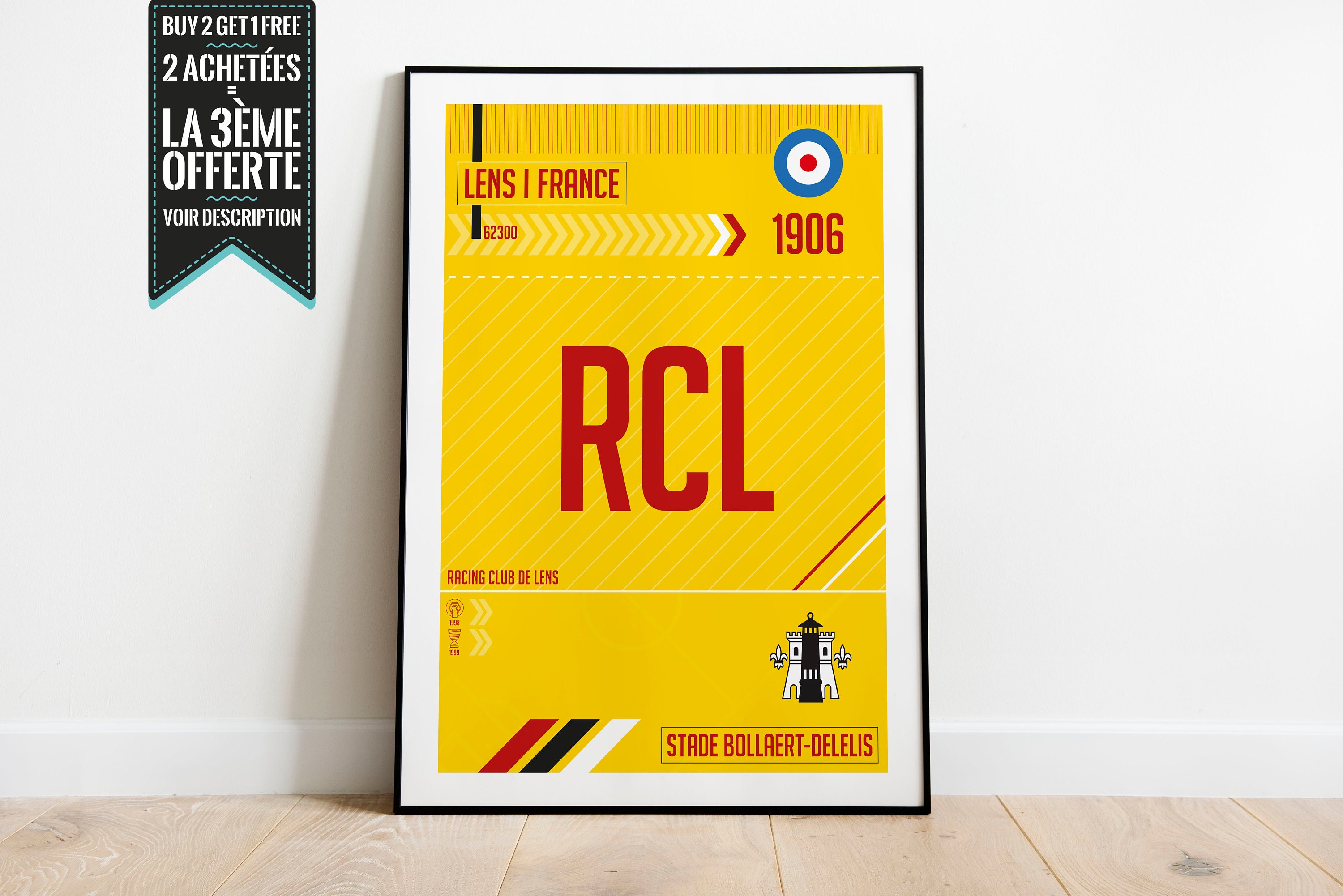 Affiche Décorative - Racing Club de Lens